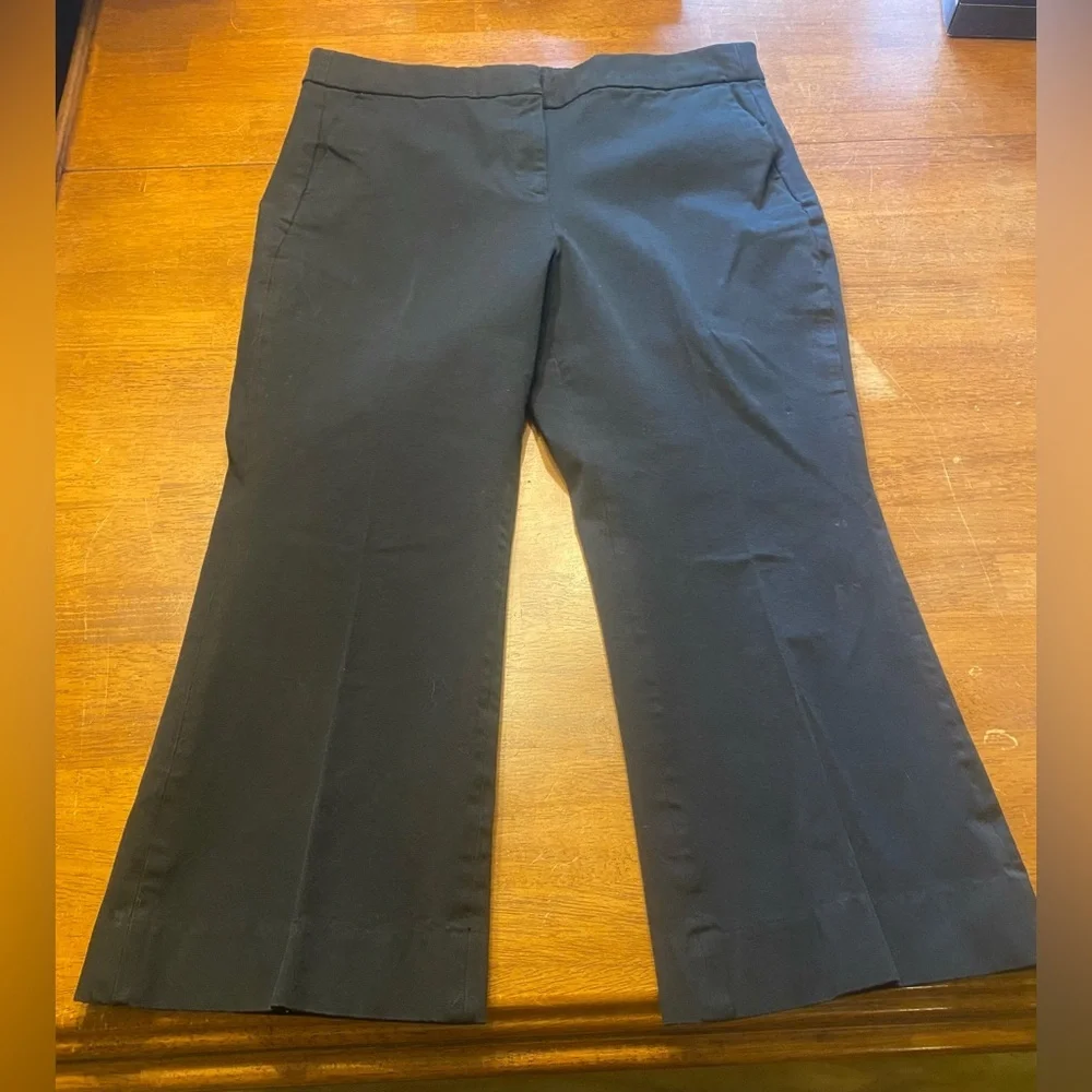 J. Crew Black Kelsey Flared Ankle Pant 14